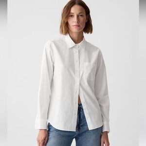 Classic White Button-Up Shirt